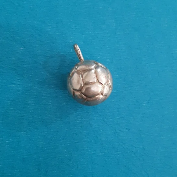 Sterling Silver Soccer Ball pendant for a necklace. - Picture 6 of 8